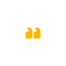 Yellow quotation marks